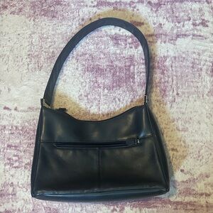 Aurielle Black Leather Shoulder Bag